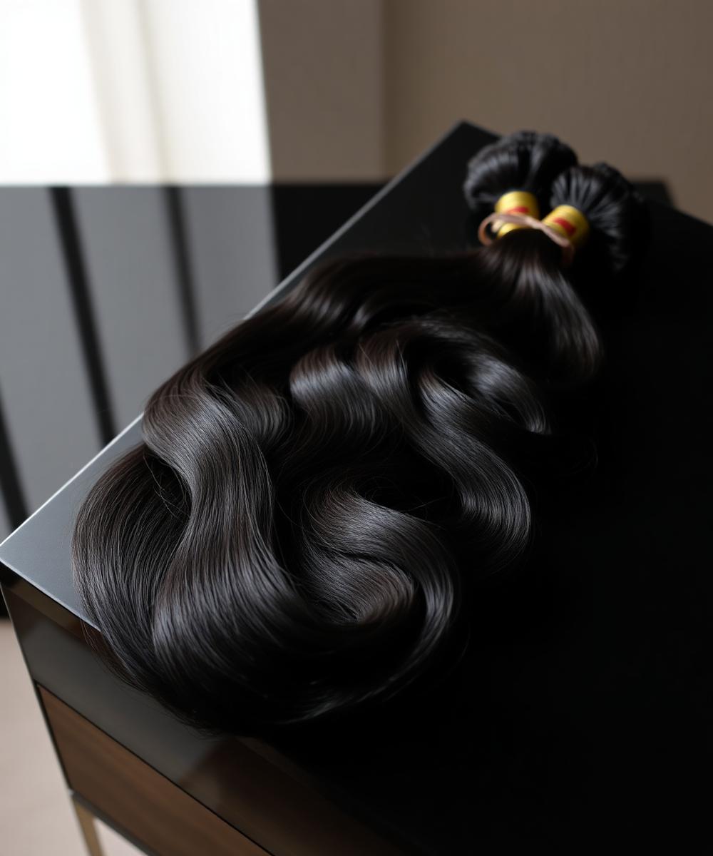 Wavy luxury hair extensions